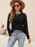 Open knit top