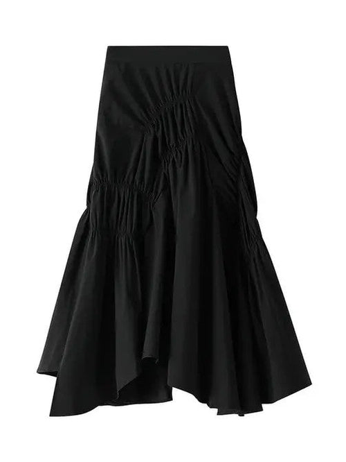 Ruffled layered skirt