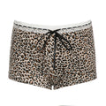 Women's Leopard Print Lace Stitching Casual Bottoms Low Waist