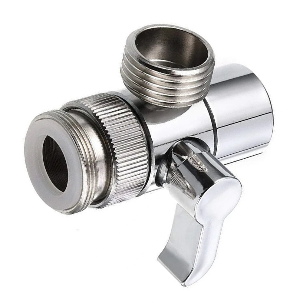 3 Way Switch Faucet Adapter Leak-Proof Faucets Water Separator Easy-to-Install Faucet Splitter Valve for Shower/Sink/Washbasin