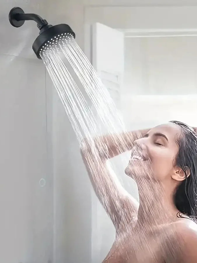 High Pressure Shower Head, Bathroom Powerful Showerhead With Strong Spray, Small Silicone Nozzles, Universal Fit Works With High And Low Water Flow Showers, Bathroom Accessories