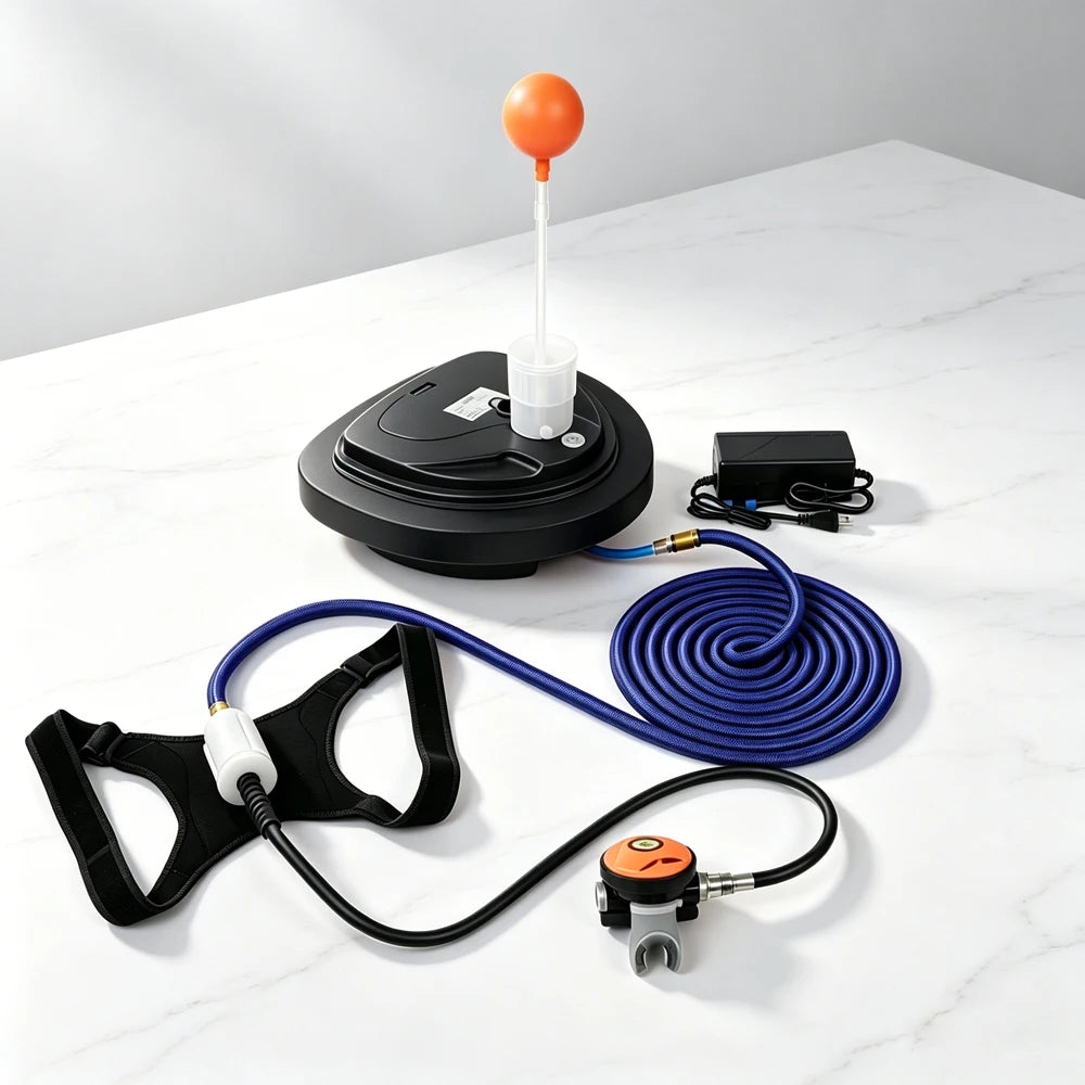 LY Rechargeable Portable Tankless Waterproof Snorkeling Equipment Scuba Diving Ventilator Underwater 3.5Hours Working 12m Depth