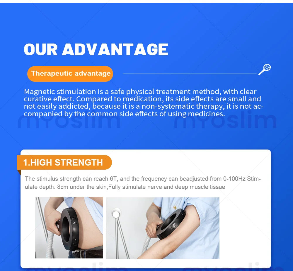 Myoslim Pain Relief Magnetic Physio Magneto Physiotherapy Rehabilitation Extracorporeal Magnetic Transduction Machine