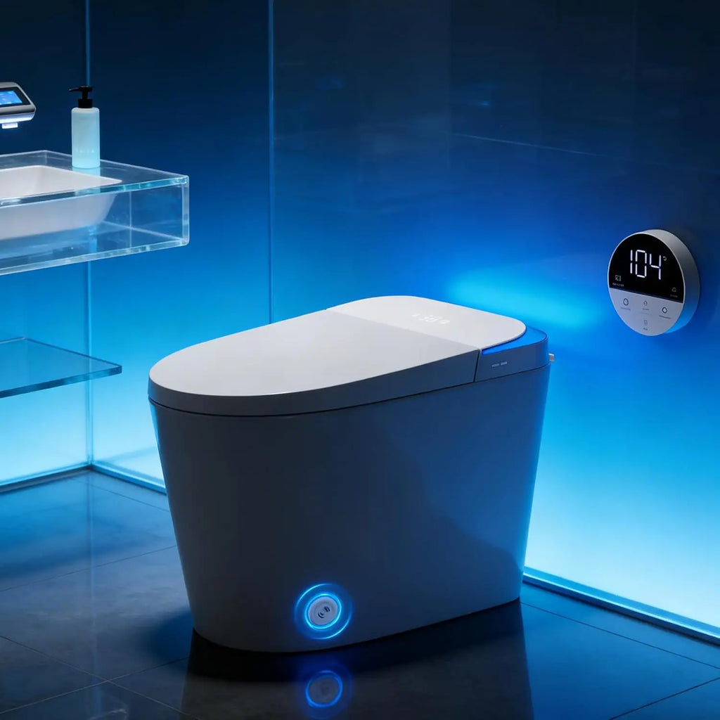 Smart Toilet with Bidet Built in, Bidet Toilet with Foam Shield, Auto Open/Close Lid & Dual Flush, Instant Warm, Customized