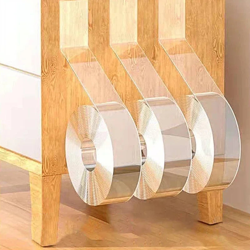 Nano Tape Super Strong Double-Sided Adhesive Tape Transparent Reusable Waterproof Tapes Heat Resistance Bathroom Home Decoration