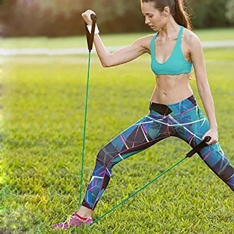 Resistance Bands With Handles, Home Workout Bands for Men Women, Exercise Strength Training Equipment with Handle for Fitness Gym