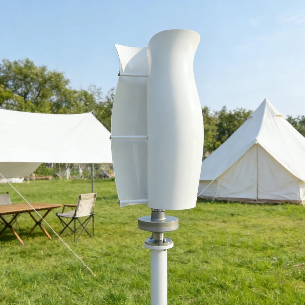 US Delivery 5000W Vertical Wind Turbine 12V/24V/48V Low-Speed Permanent Magnet Generator With Free Charging Controller