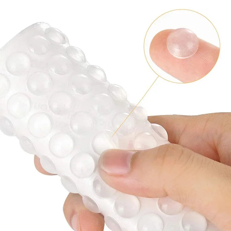 100Pcs Self Adhesive Door Stopper Rubber Damper Buffer Cabinet Bumpers Silicone