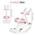 Abdominal Crunch Machine AB Workout Trainers Foldable Full Body Fitness Equipment with Knee & Back Resistance Bands For Home Gym