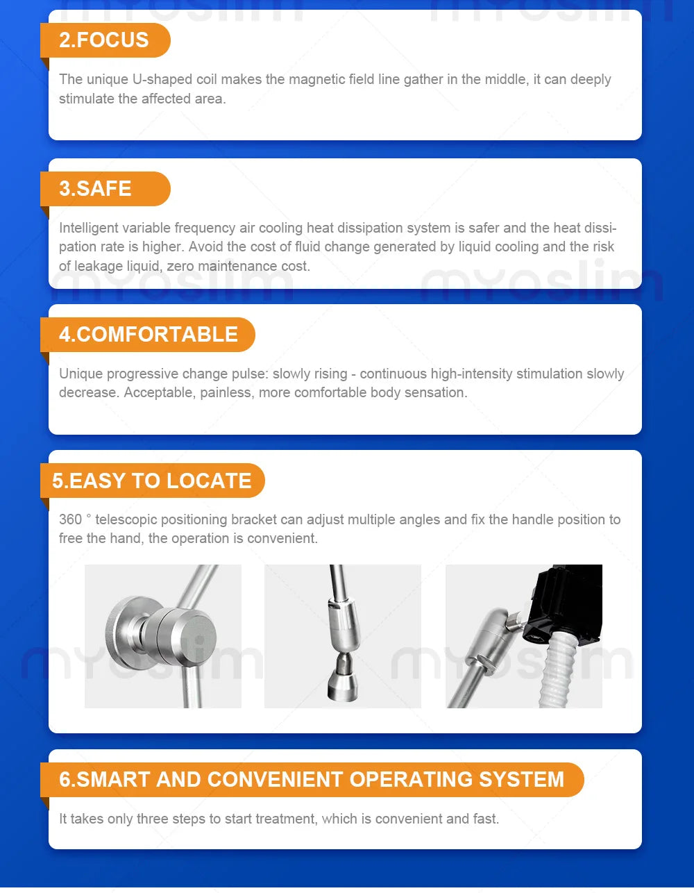 Myoslim Pain Relief Magnetic Physio Magneto Physiotherapy Rehabilitation Extracorporeal Magnetic Transduction Machine