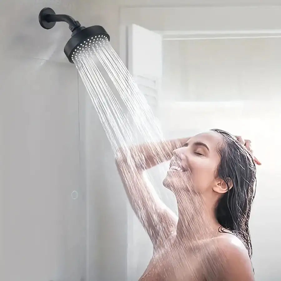 High Pressure Shower Head, Bathroom Powerful Showerhead With Strong Spray, Small Silicone Nozzles, Universal Fit Works With High And Low Water Flow Showers, Bathroom Accessories