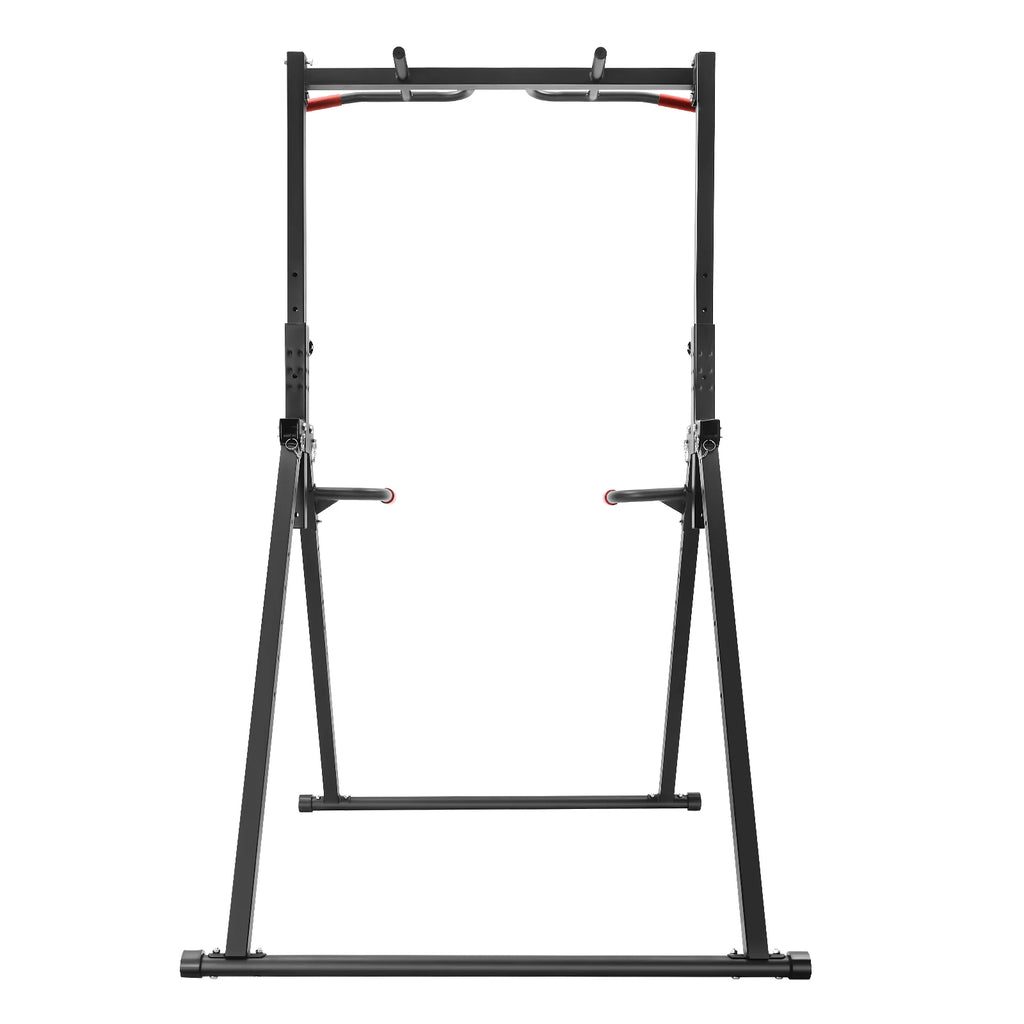 Adjustable Pull Up Bar, 200kg Load Foldable Home Gym Multi-Function Training Station with Parallel Bars for Strength Training