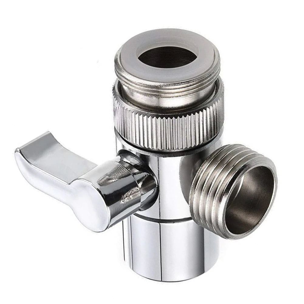 3 Way Switch Faucet Adapter Leak-Proof Faucets Water Separator Easy-to-Install Faucet Splitter Valve for Shower/Sink/Washbasin