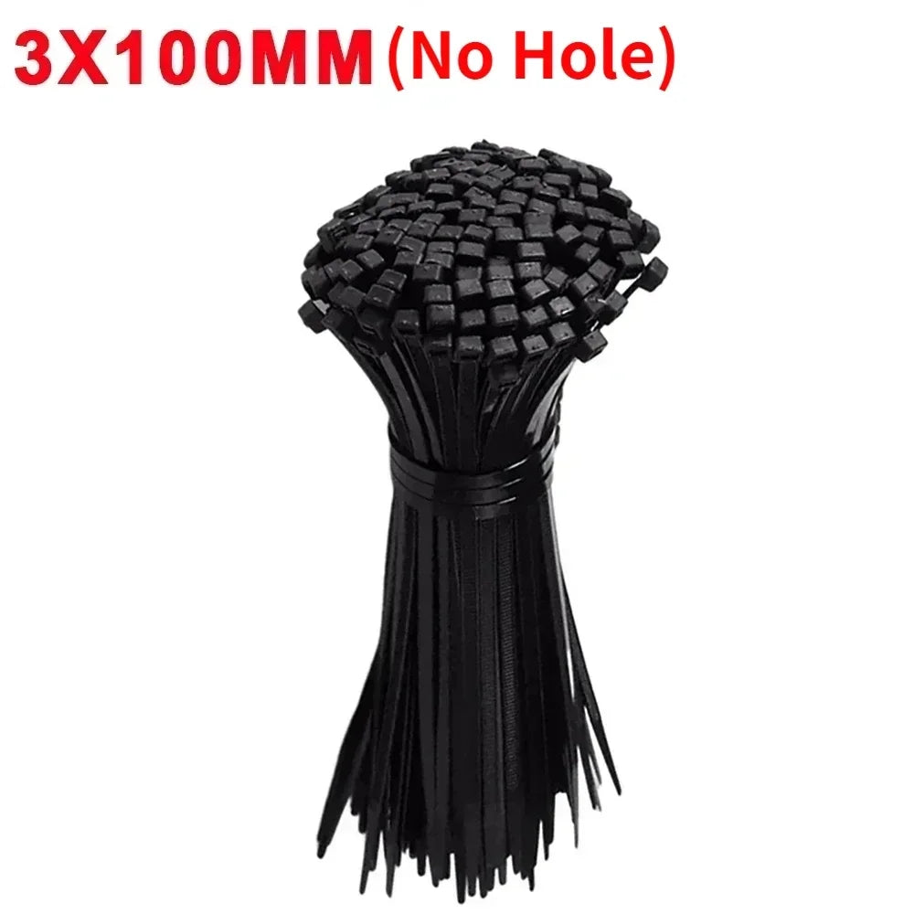 Creative Nylon Cable Ties with Screw Hole Mount Self Locking Loop Wrap Bundle Ties Strap