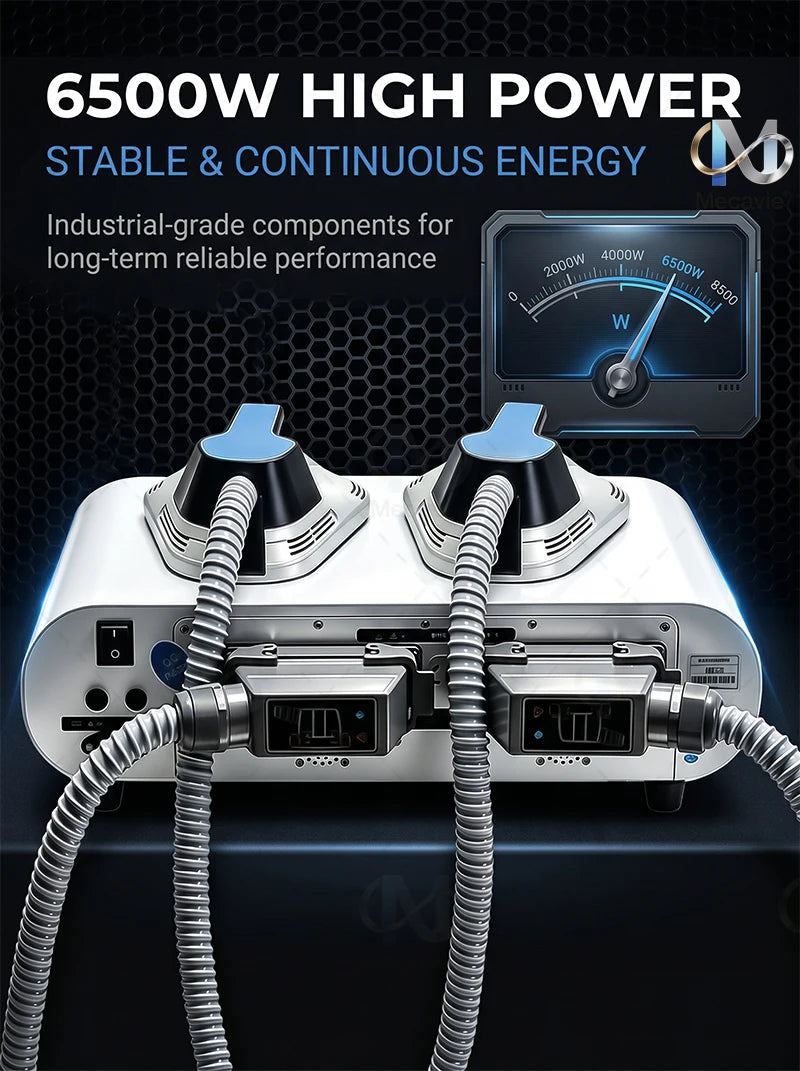 2026 Cutting‑Edge 6500W 200HZ Dual Handles EMS RF Body Sculptor with Intelligent Fat Burning & Skin Tightening Technology
