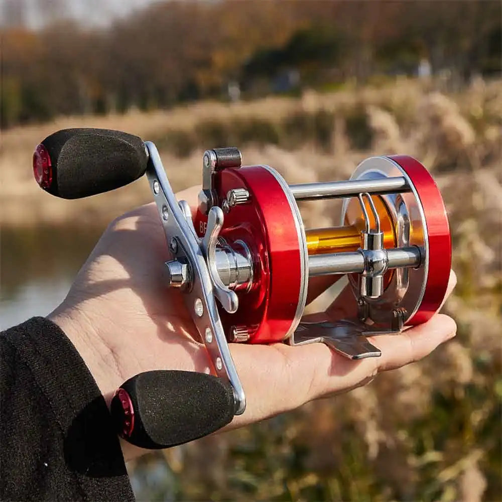 BILLINGS Trolling Drum Fishing Reels 20LB Max Drag  6+1BB 4.2:1/5.2:1 Gear Ratio CNC Aluminum Spool Smooth Right Hand Baitcaster Reel for Freshwater Saltwater