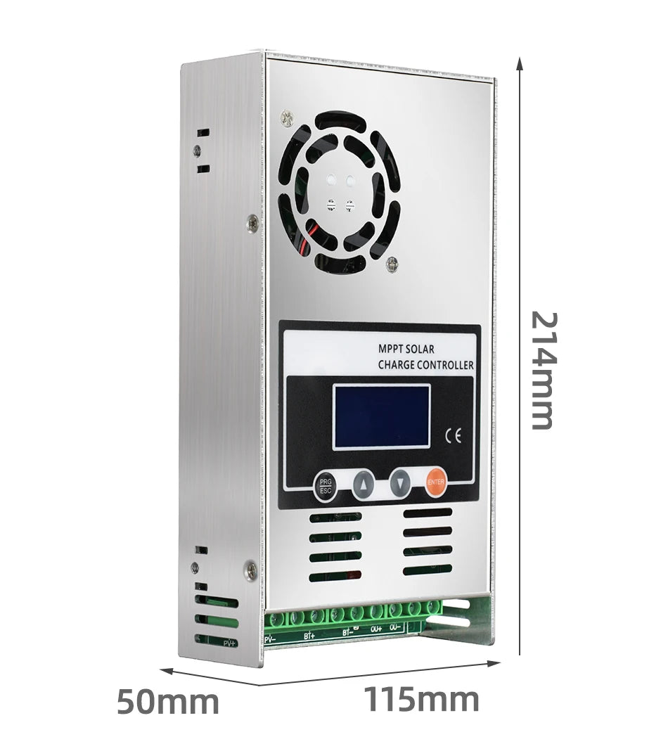 ECGSOLAX 60A MPPT Solar Charge Controller 12V 24V 36V 48V Battery Max PV 150VDC Solar Panel Regulator Support Lithium Battery