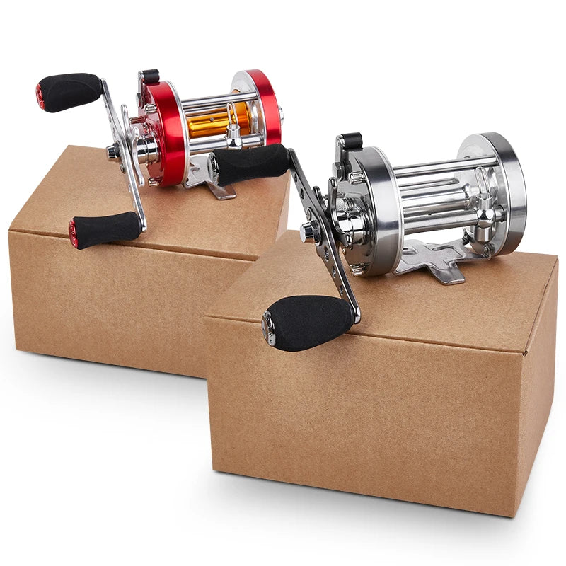 BILLINGS Trolling Drum Fishing Reels 20LB Max Drag  6+1BB 4.2:1/5.2:1 Gear Ratio CNC Aluminum Spool Smooth Right Hand Baitcaster Reel for Freshwater Saltwater