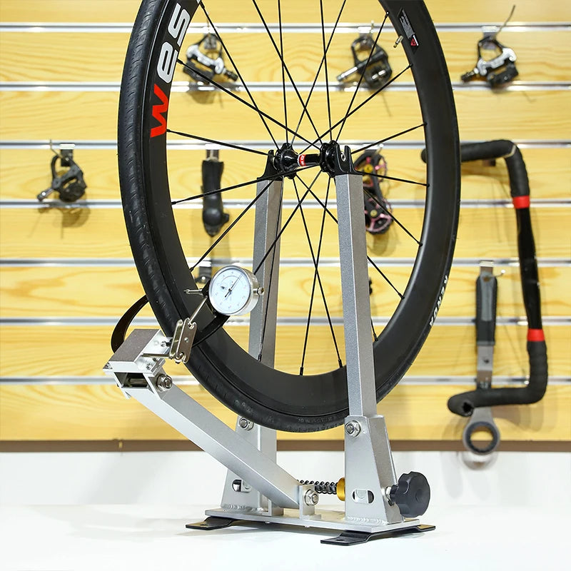WEST BIKING Bicycle Wheel Truing Stand With Dial Indicator Gauge Tire Adjustment Rims Wheel Set MTB Road BMX Bike Repair Tools