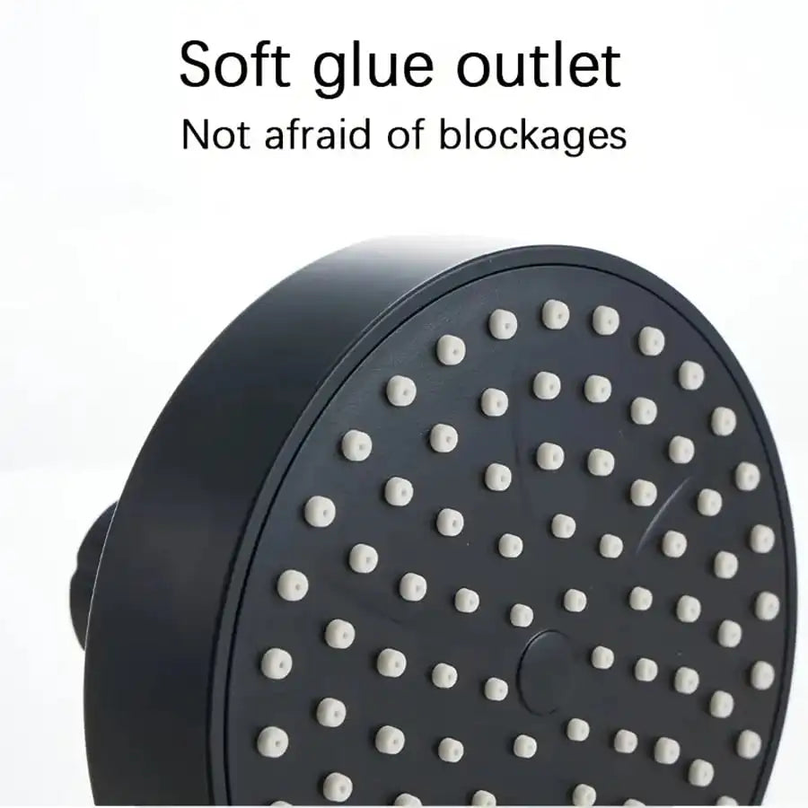 High Pressure Shower Head, Bathroom Powerful Showerhead With Strong Spray, Small Silicone Nozzles, Universal Fit Works With High And Low Water Flow Showers, Bathroom Accessories