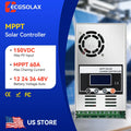 ECGSOLAX 60A MPPT Solar Charge Controller 12V 24V 36V 48V Battery Max PV 150VDC Solar Panel Regulator Support Lithium Battery