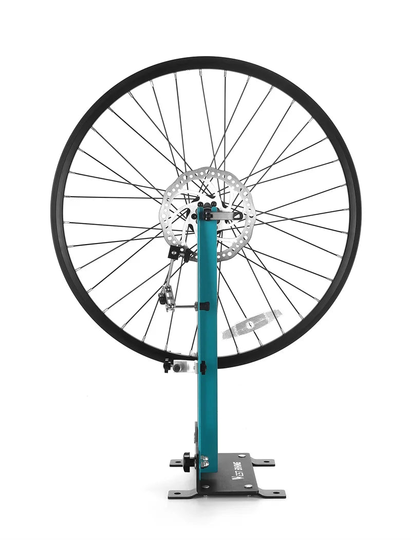 WEST BIKING Bicycle Tuning Table Multi-function Wheel Maintenance Rim Correction Stand Bike Repair Tool For 140-180MM Brake Disc