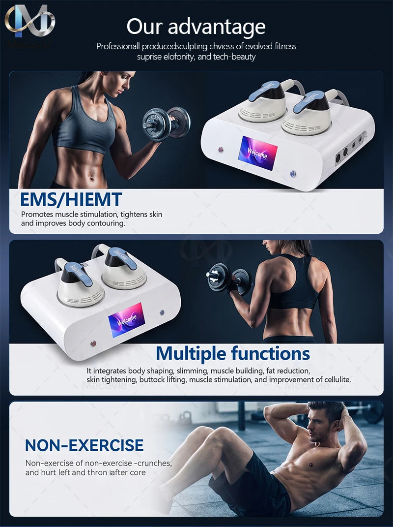 2026 Cutting‑Edge 6500W 200HZ Dual Handles EMS RF Body Sculptor with Intelligent Fat Burning & Skin Tightening Technology