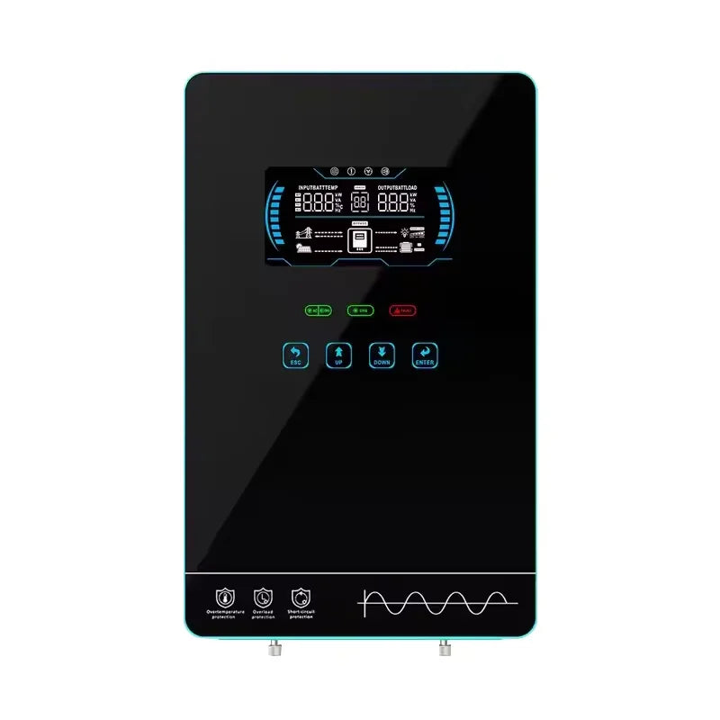 EASUN POWER hybrid Soalr Inverter 4KW MPPT 140A 350VDC PV Input 110VAC 24VDC 4000W Pure Sine Wave 6.25 Inch LCD Display Household with WIFI/without WIFI US warehouse