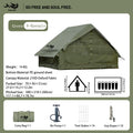 Pakicetus Quick Setup Inflatable Camping Tent, Waterproof Family Tent for 4-8 Persons, Portable Air Tent with Carry Bag