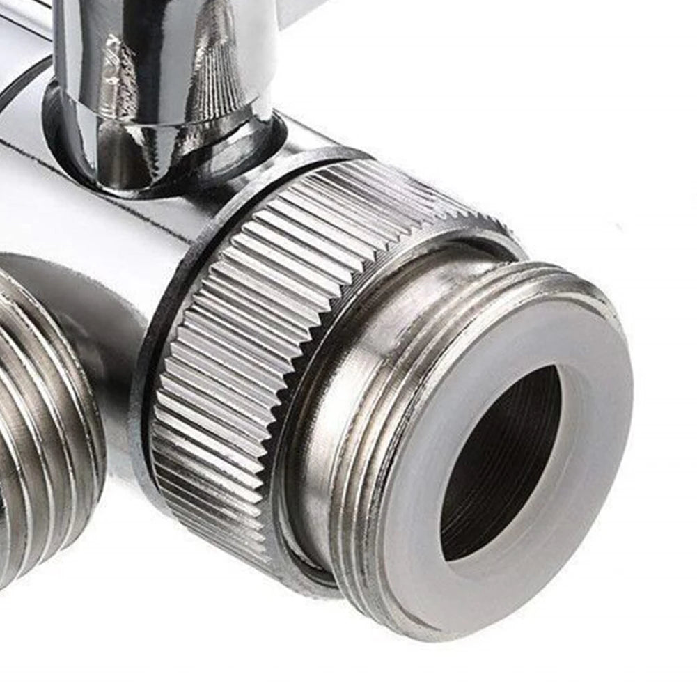 3 Way Switch Faucet Adapter Leak-Proof Faucets Water Separator Easy-to-Install Faucet Splitter Valve for Shower/Sink/Washbasin