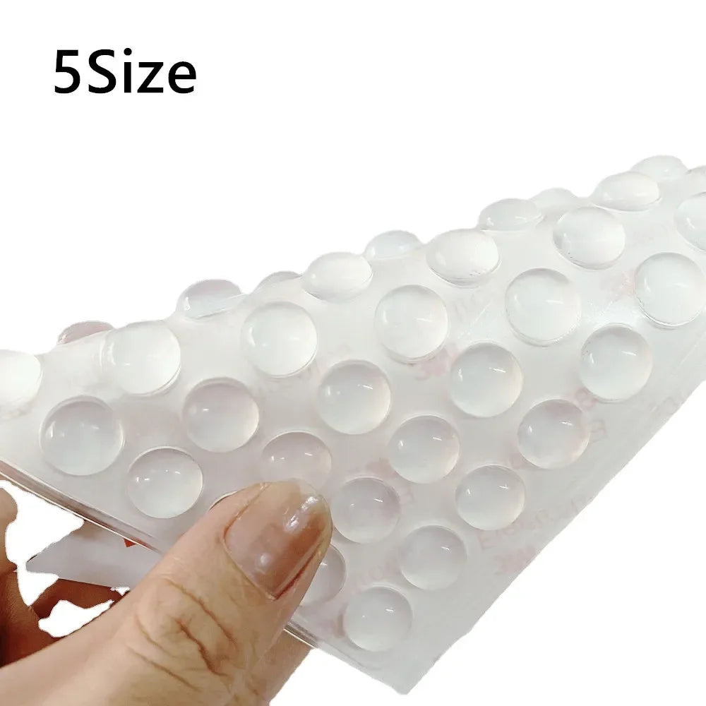 100Pcs Self Adhesive Door Stopper Rubber Damper Buffer Cabinet Bumpers Silicone