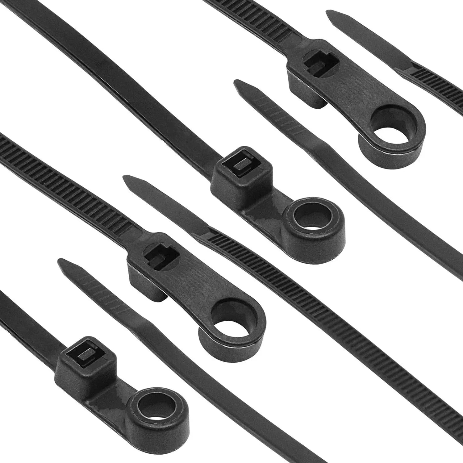 Creative Nylon Cable Ties with Screw Hole Mount Self Locking Loop Wrap Bundle Ties Strap