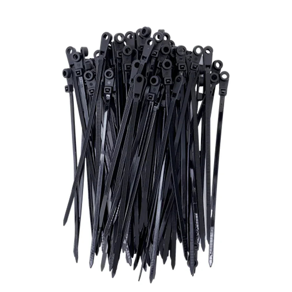 Creative Nylon Cable Ties with Screw Hole Mount Self Locking Loop Wrap Bundle Ties Strap