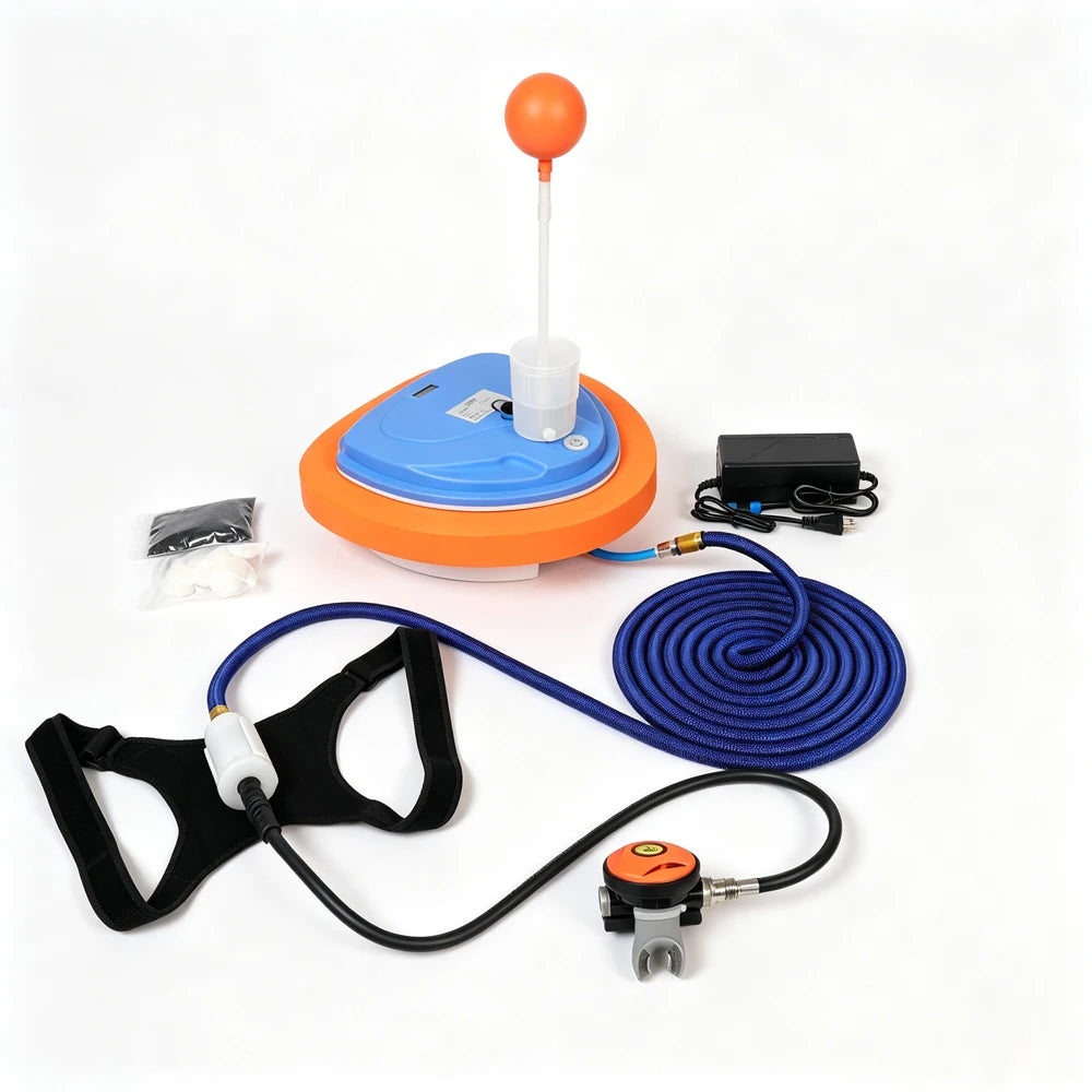 LY Rechargeable Portable Tankless Waterproof Snorkeling Equipment Scuba Diving Ventilator Underwater 3.5Hours Working 12m Depth