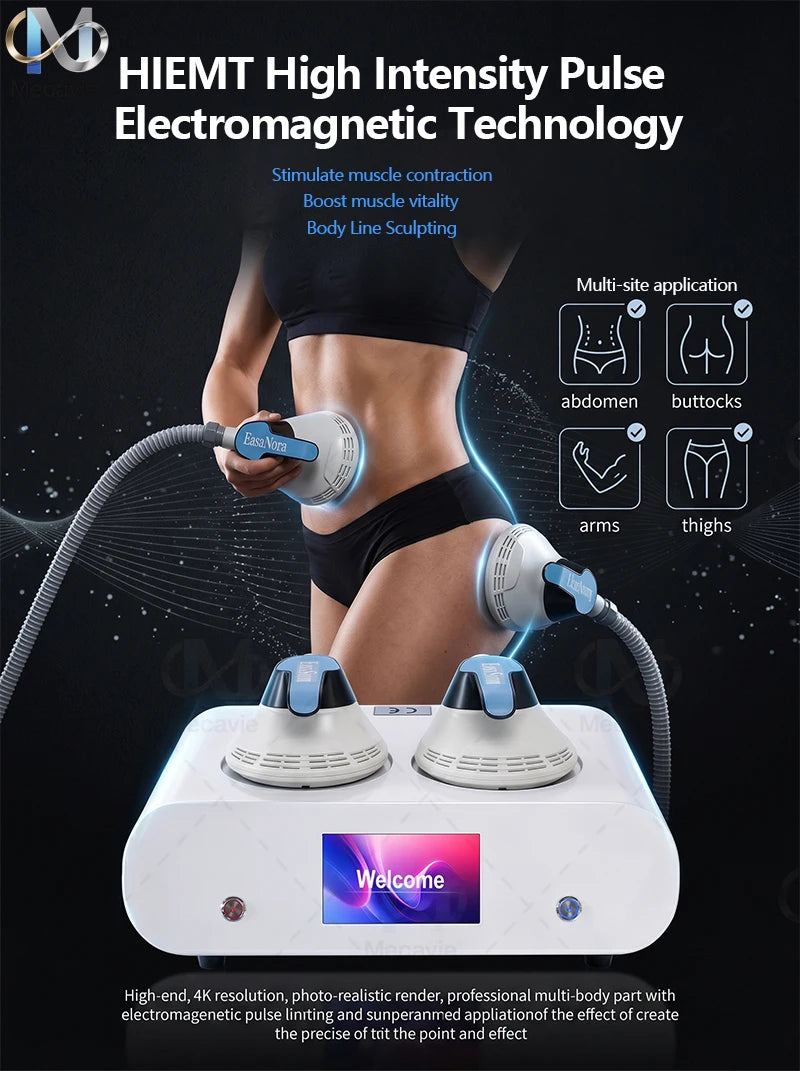 2026 Cutting‑Edge 6500W 200HZ Dual Handles EMS RF Body Sculptor with Intelligent Fat Burning & Skin Tightening Technology