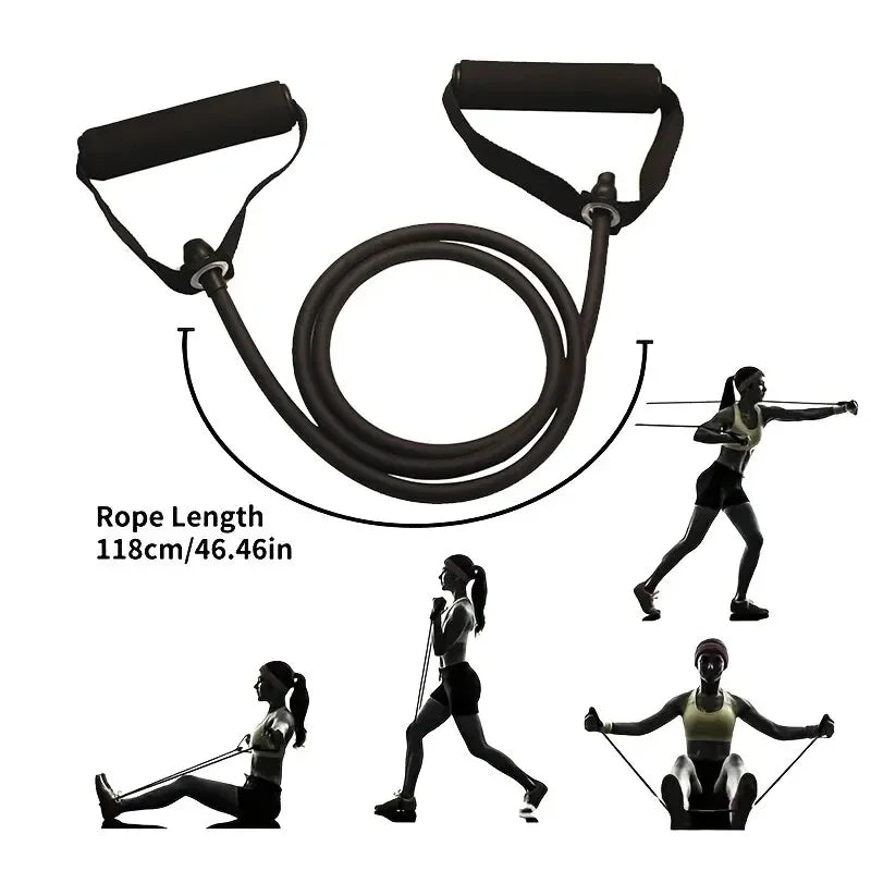 Resistance Bands With Handles, Home Workout Bands for Men Women, Exercise Strength Training Equipment with Handle for Fitness Gym