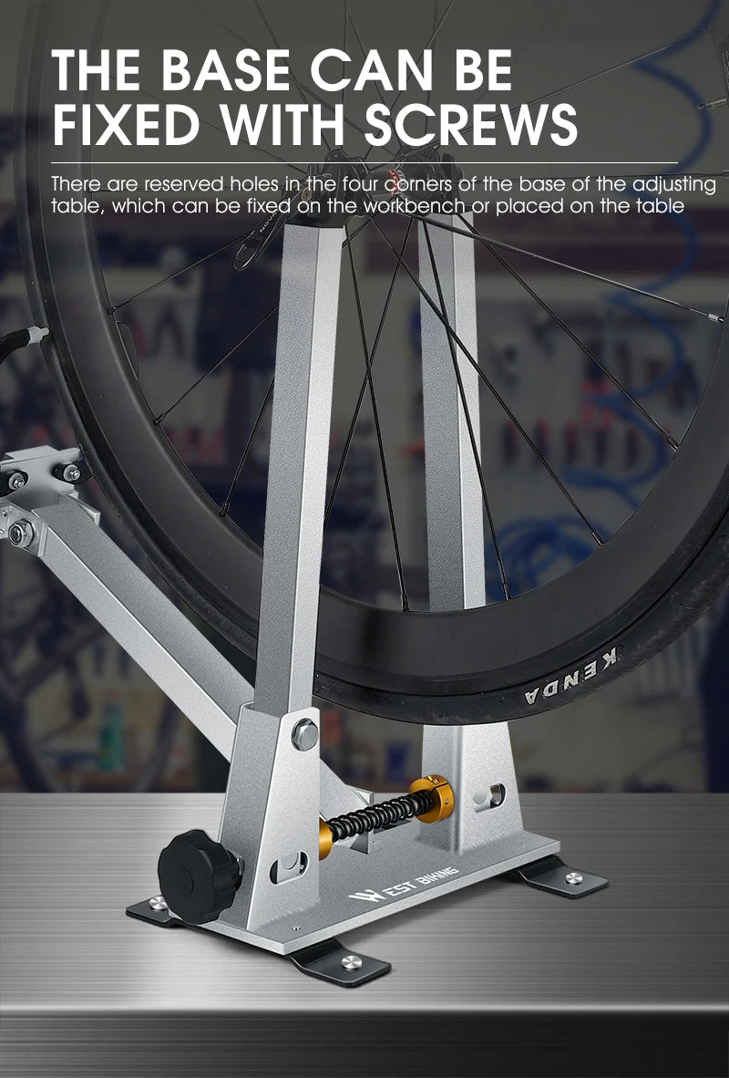 WEST BIKING Bicycle Wheel Truing Stand With Dial Indicator Gauge Tire Adjustment Rims Wheel Set MTB Road BMX Bike Repair Tools