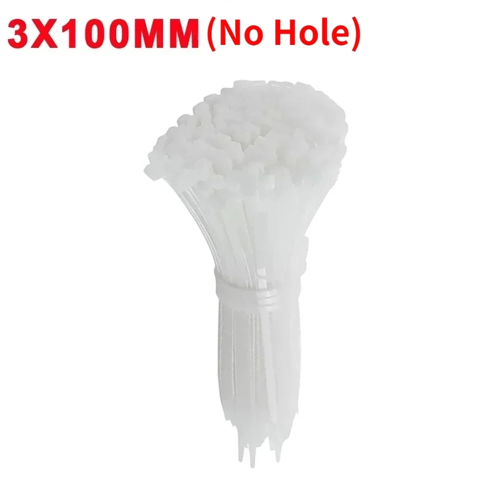 Creative Nylon Cable Ties with Screw Hole Mount Self Locking Loop Wrap Bundle Ties Strap