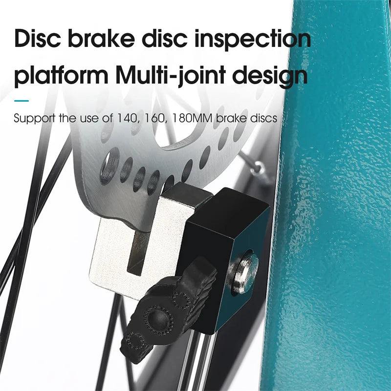 WEST BIKING Bicycle Tuning Table Multi-function Wheel Maintenance Rim Correction Stand Bike Repair Tool For 140-180MM Brake Disc
