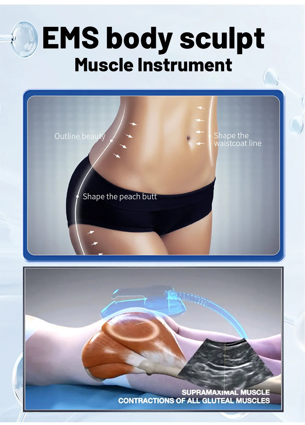 Myoslim Sculpt Machine 15Tesla 6500W EMS RF Body Sculpting Fat Burning Muscle Stimulation Slimming Machine