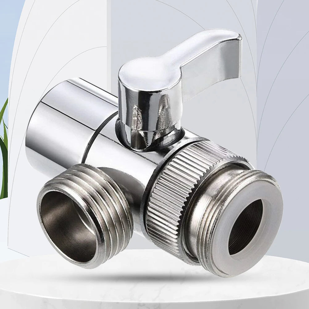 3 Way Switch Faucet Adapter Leak-Proof Faucets Water Separator Easy-to-Install Faucet Splitter Valve for Shower/Sink/Washbasin