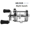 BILLINGS Trolling Drum Fishing Reels 20LB Max Drag  6+1BB 4.2:1/5.2:1 Gear Ratio CNC Aluminum Spool Smooth Right Hand Baitcaster Reel for Freshwater Saltwater