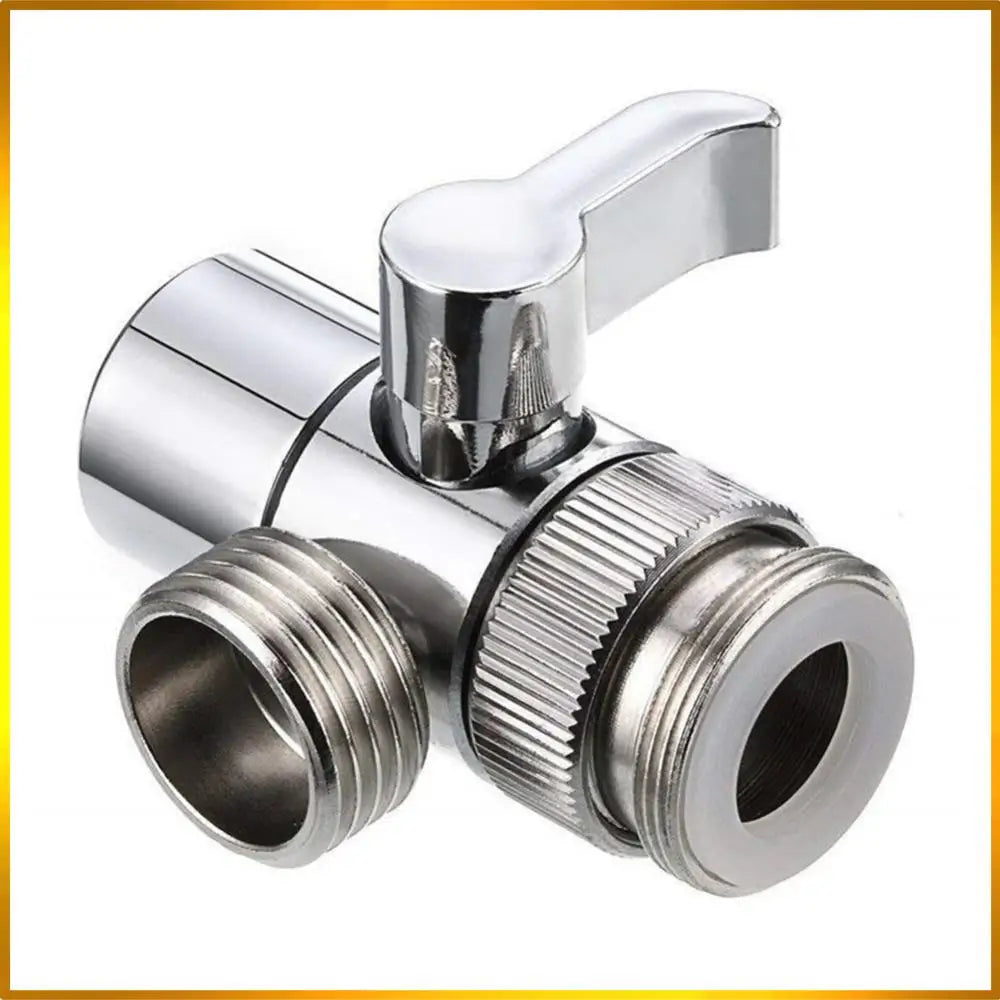3 Way Switch Faucet Adapter Leak-Proof Faucets Water Separator Easy-to-Install Faucet Splitter Valve for Shower/Sink/Washbasin