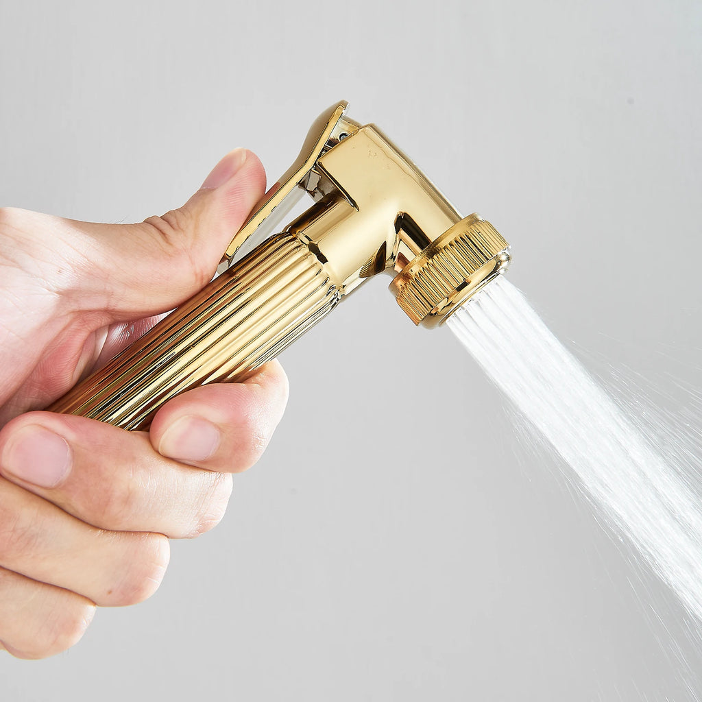 Black Gold Rainfall Shower Faucet Set Brass 4-Ways Liftable Shower Hot Cold Mixed Water Bathtub Mixer System Shower Crane