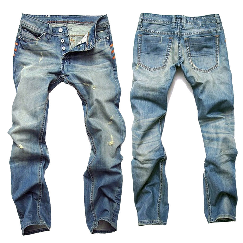 UrbanFlex™ – Herren-Jeans mit Rissen und Straight Fit